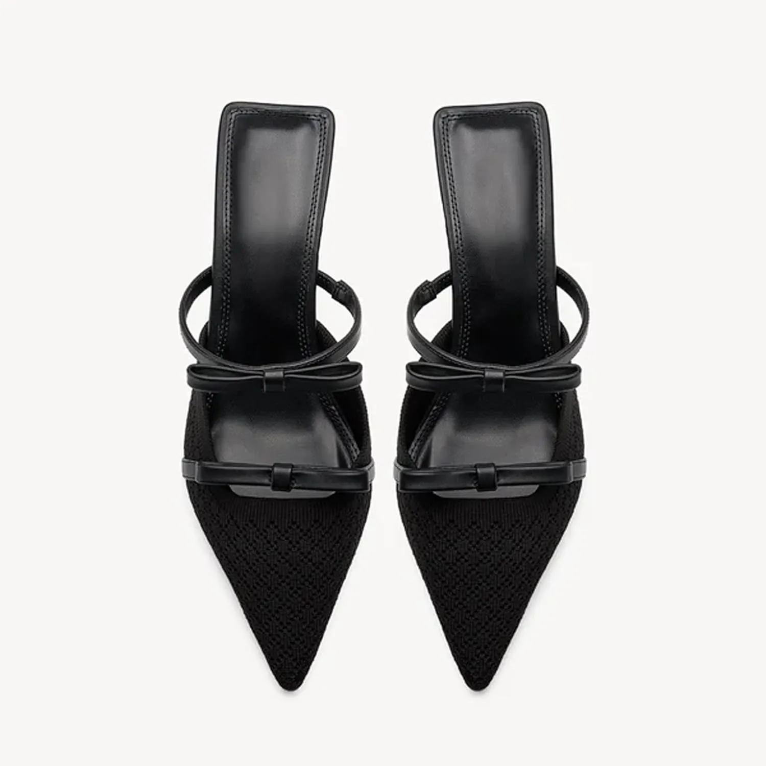 Women Heed Pumps Elegant Women Pointed Toe Pumps Mesh Pumps with Stiletto Heels
