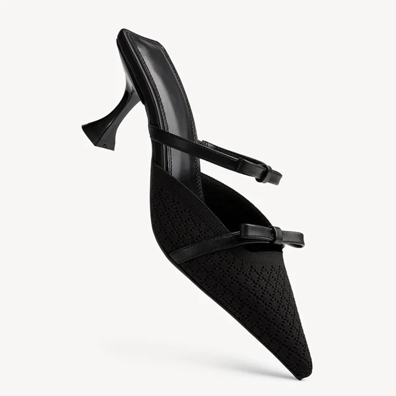 Women Heed Pumps Elegant Women Pointed Toe Pumps Mesh Pumps with Stiletto Heels