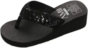 Women's Arch Support Flip Flops Comfort Walking Summer Beach Thong Sandals Breathable Casual Slippers