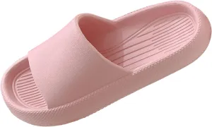 Women's Breathable Casual Sandals Shower Slippers Bathroom Sandals Memory Foam Slides Women's Cloud Slides