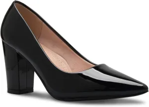 Women's Classic Pointed-Toe Elegant Pumps Low Block Heel - Adorable, Comfortable