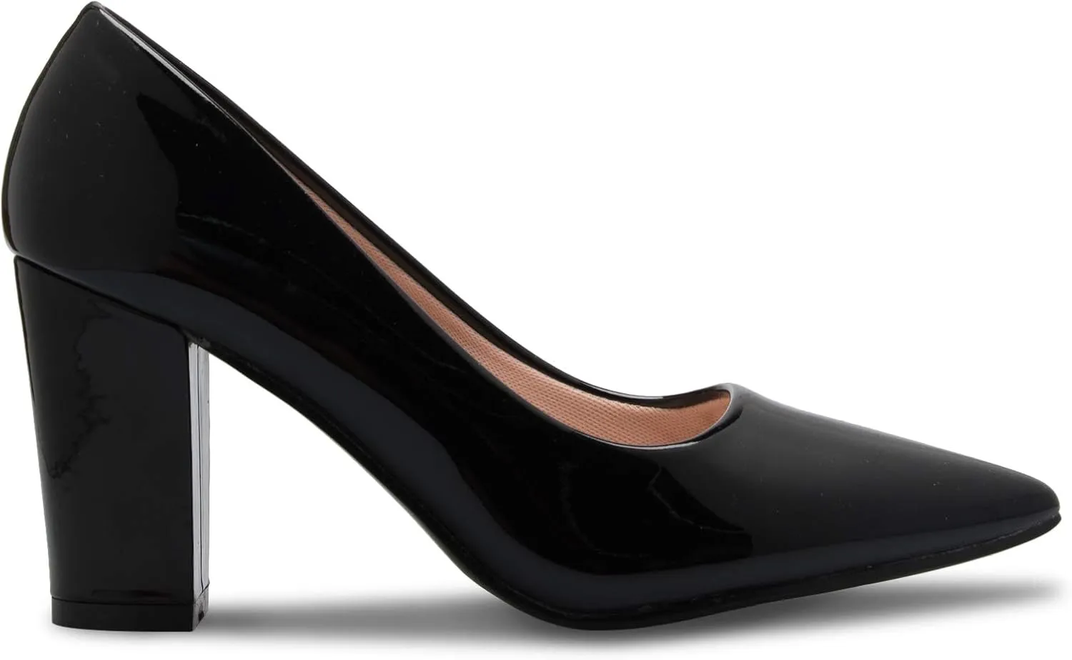 Women's Classic Pointed-Toe Elegant Pumps Low Block Heel - Adorable, Comfortable