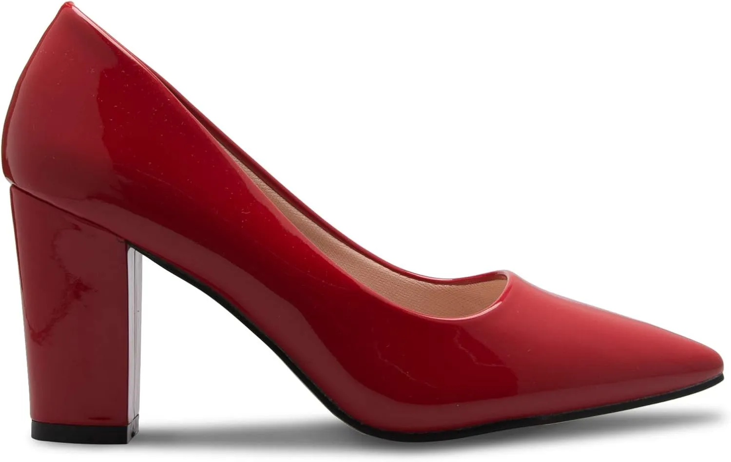 Women's Classic Pointed-Toe Elegant Pumps Low Block Heel - Adorable, Comfortable