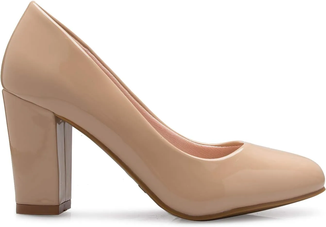 Women's Classic Round-Toe Platform Pumps High Block Heel - Adorable, Comfortable