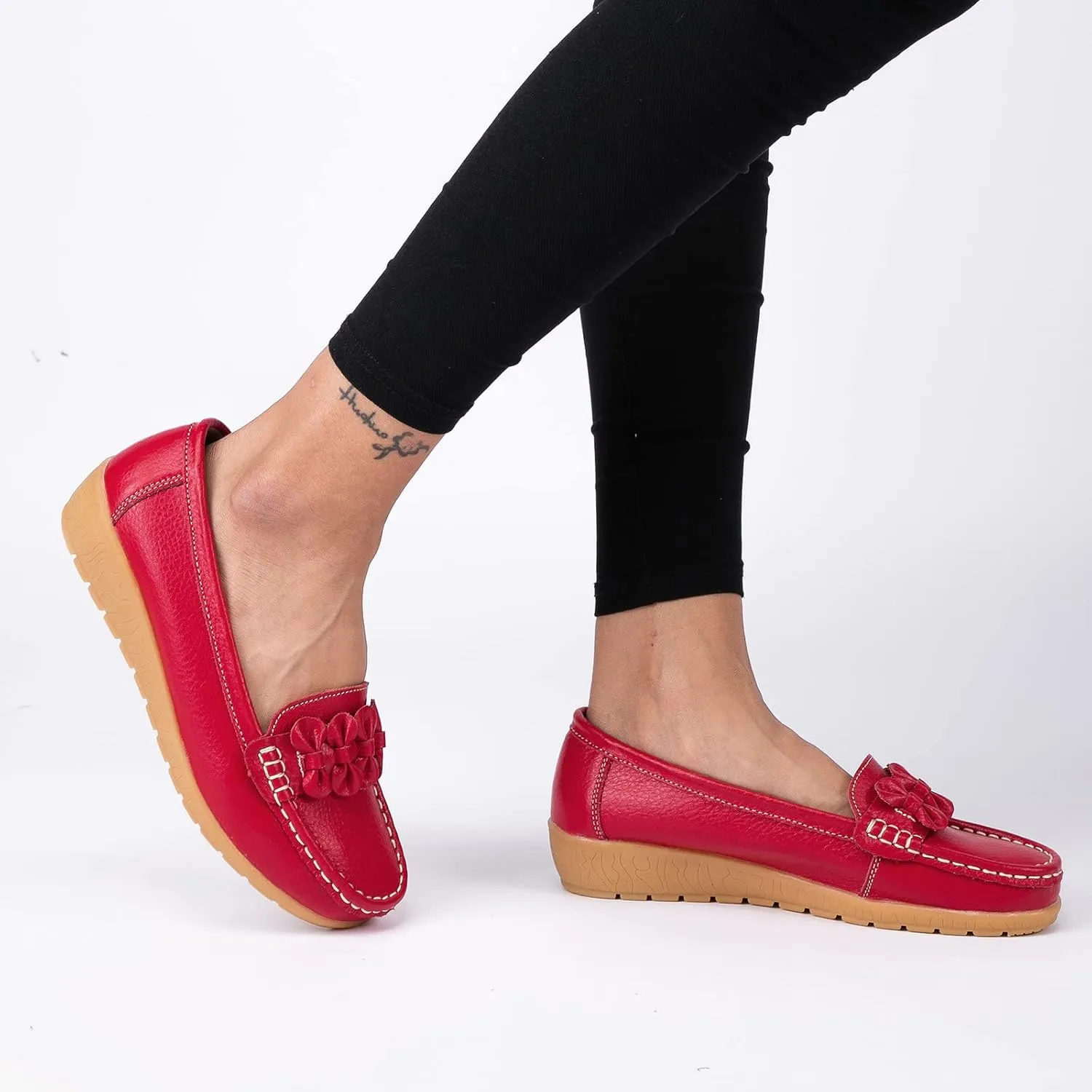 Womens Dress Shoes with Arch Support Loafers for Women Wide Wide Toe Box Trendy Casualfashion Round Toe Christmas Tennis Shoes for Women Women Tennis Shoes