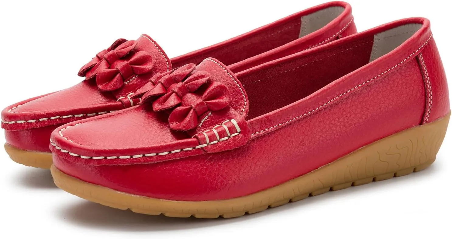 Womens Dress Shoes with Arch Support Loafers for Women Wide Wide Toe Box Trendy Casualfashion Round Toe Christmas Tennis Shoes for Women Women Tennis Shoes