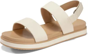 Womens Flat Sandals Comfortable Arch Support Adjustable Double Strap Lightweight Summer Platform Sandals