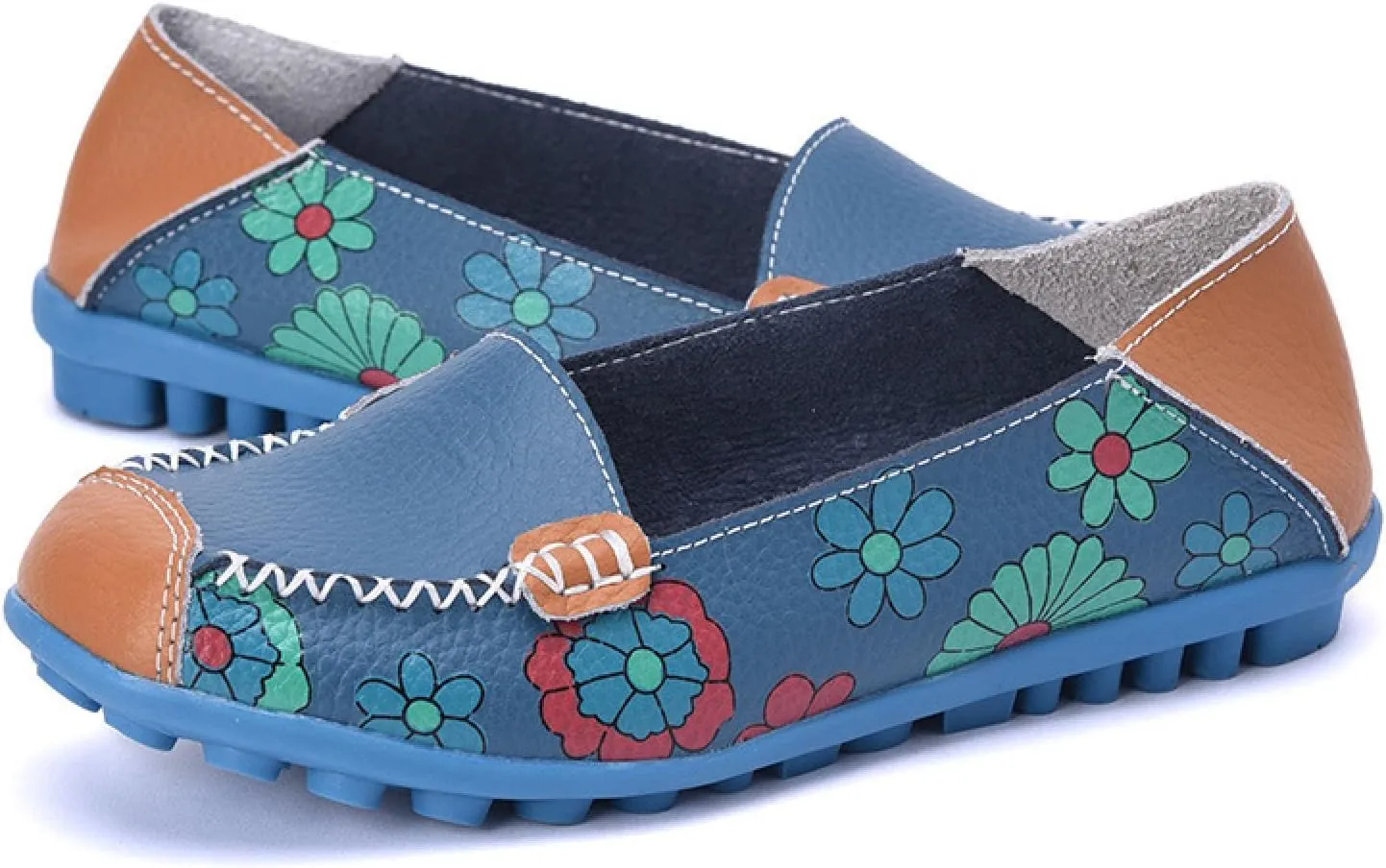 Women's Leather Loafers Comfortable Flats