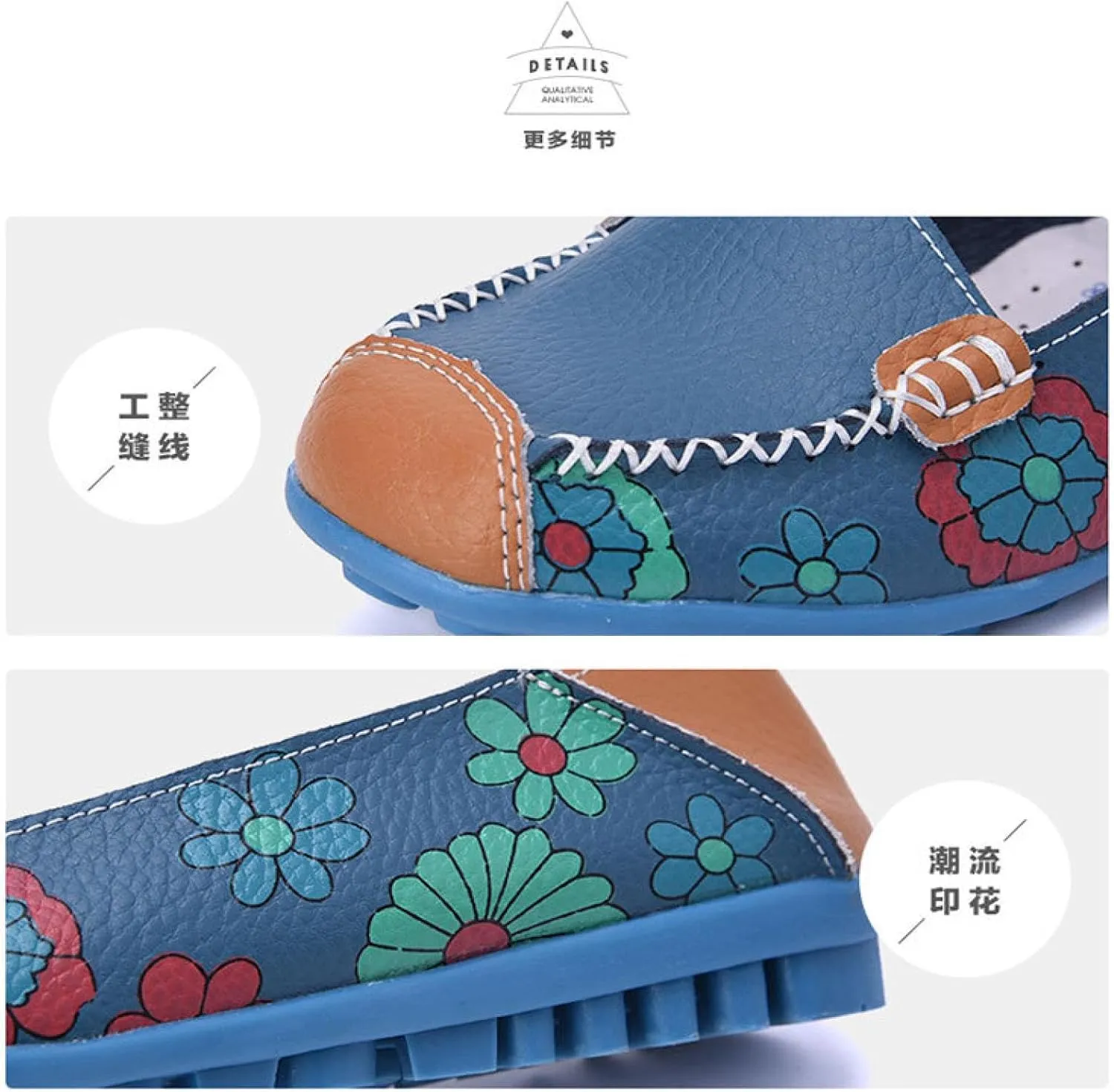 Women's Leather Loafers Comfortable Flats