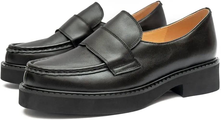 Women's Platform Leather Loafer