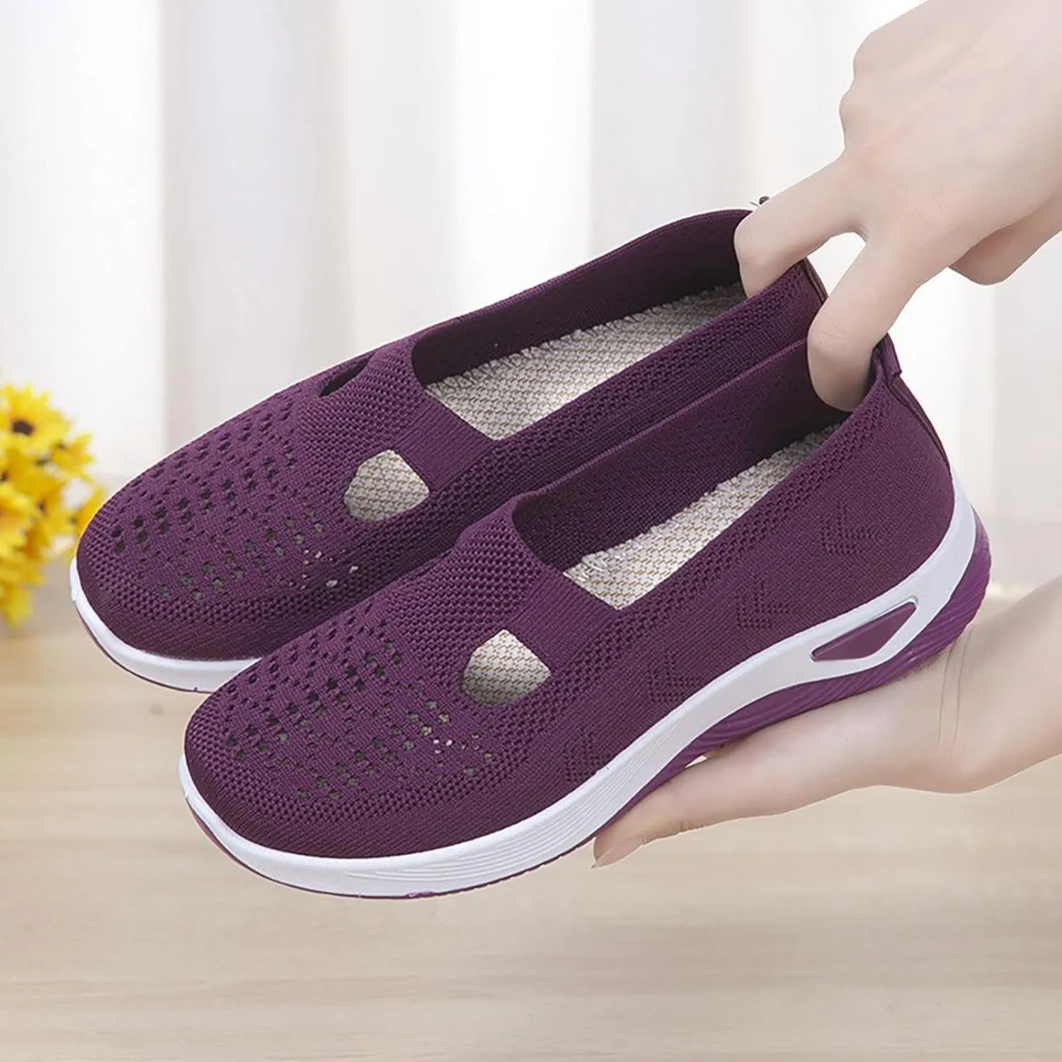 Women's Shoes Casual Dressy Platform Loafers for Women Wide Wide Toe Box Trendy CasualLightweight Breathable Christmas Shoes Men Womens Casual Shoe