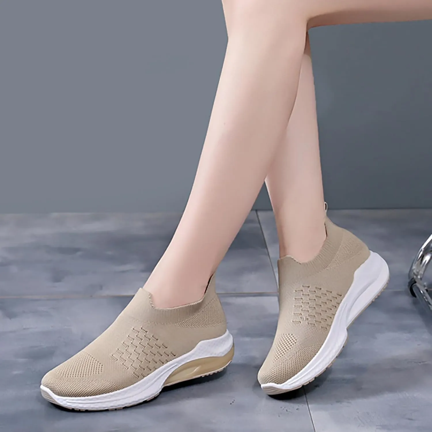 Womens Shoes FlatsWomens Walking Sneakers Wide Width Loafers for Women Closed Head Cute Cozy Women's Christmas Shoes Wide Toe Box Trendy Casual