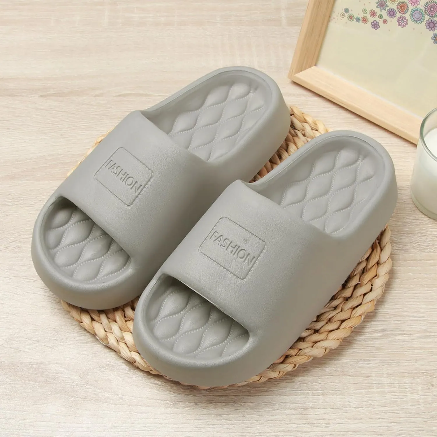 Womens Slides Shower Slippers Bathroom Sandals Versatile Sandals Comfortable Walking Sandal for Women