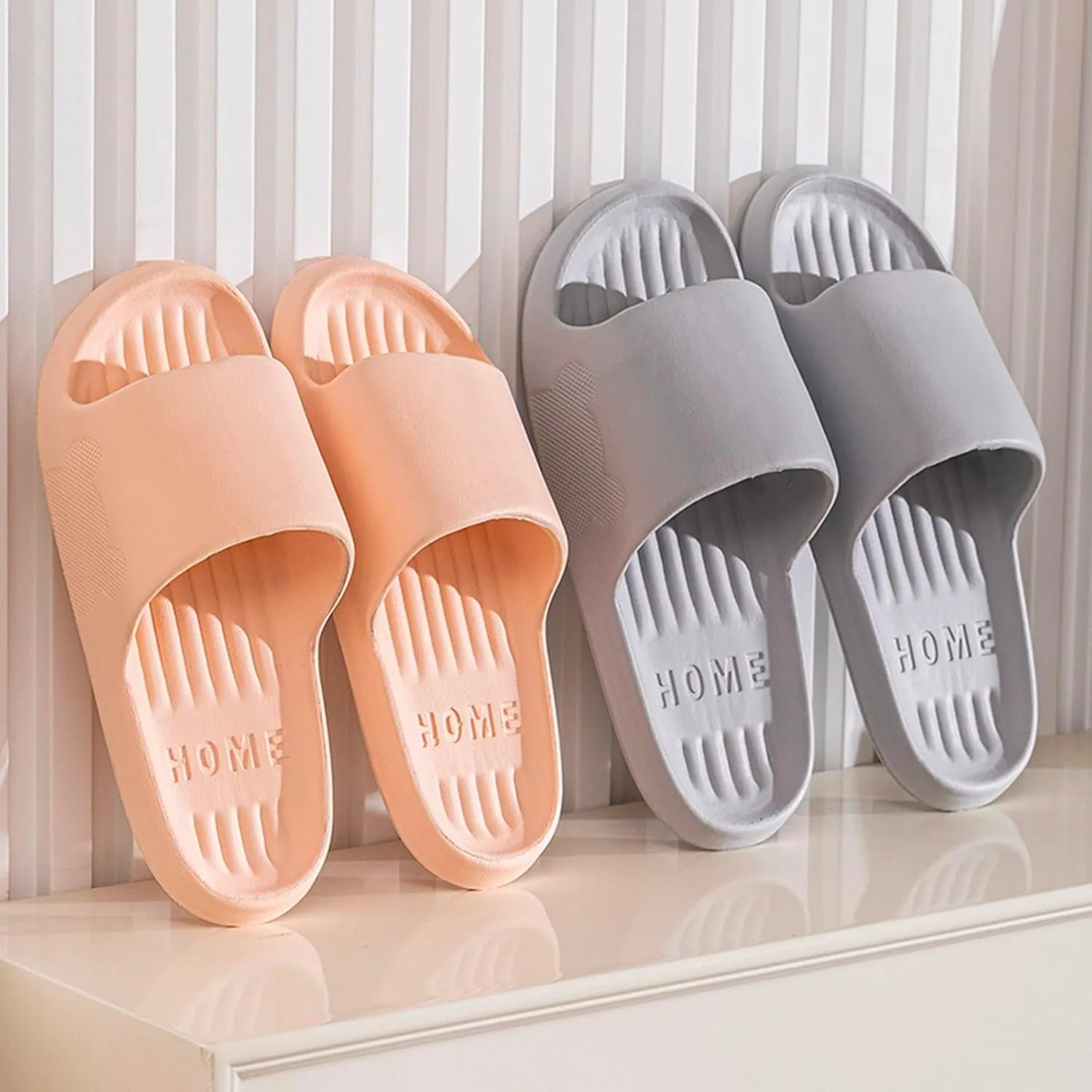 Women's Soft Flat Soled Sandal Open Toe Shower Shoes Bathroom Sandals Beach Sandals Travel Slippers for Women