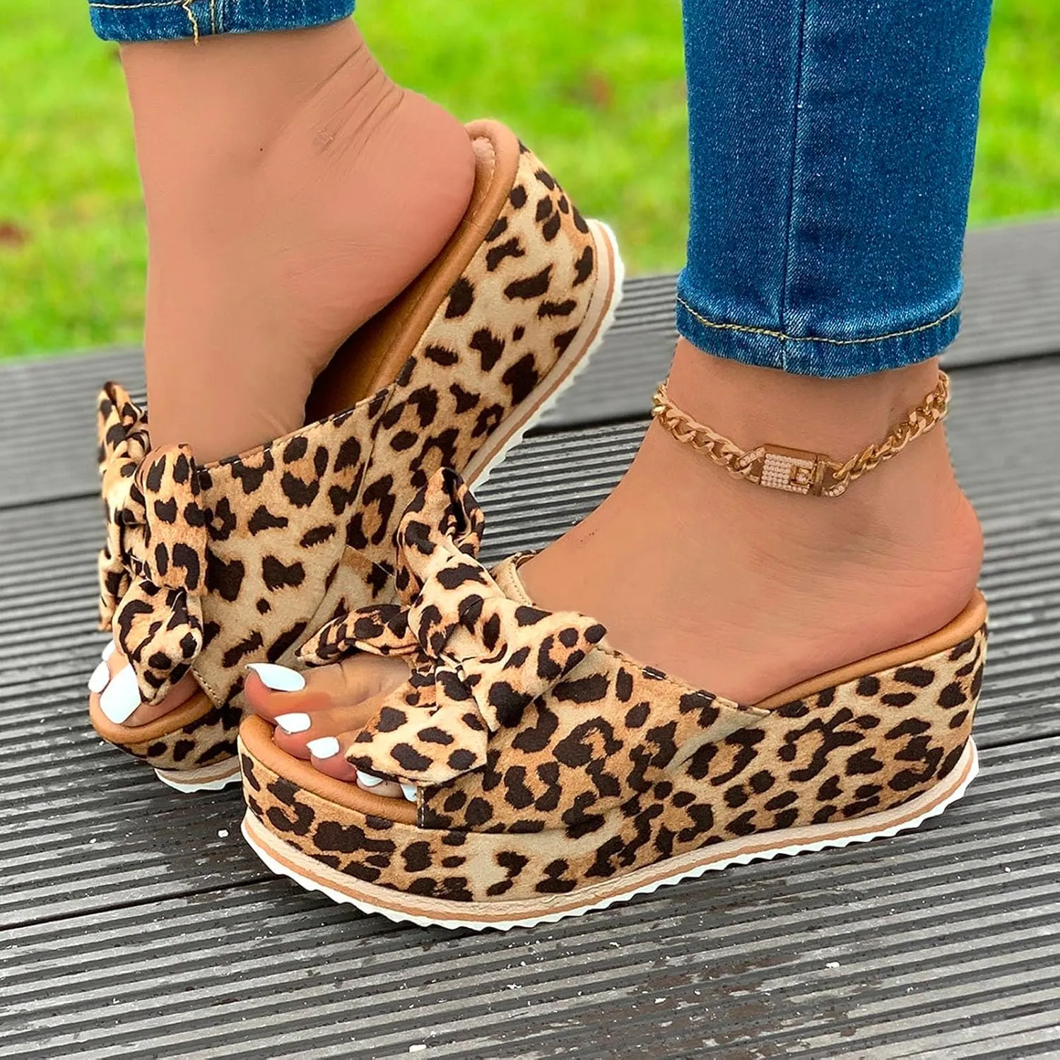 Womens Wedges Heels Sandals Summer Beach Platform Slippers for Women Ring Toe Strappy Summer Gladiator Flat Sandals Non-Slip Summer Slingback Slipper Vacation Travel Outdoor Going Out Shoes