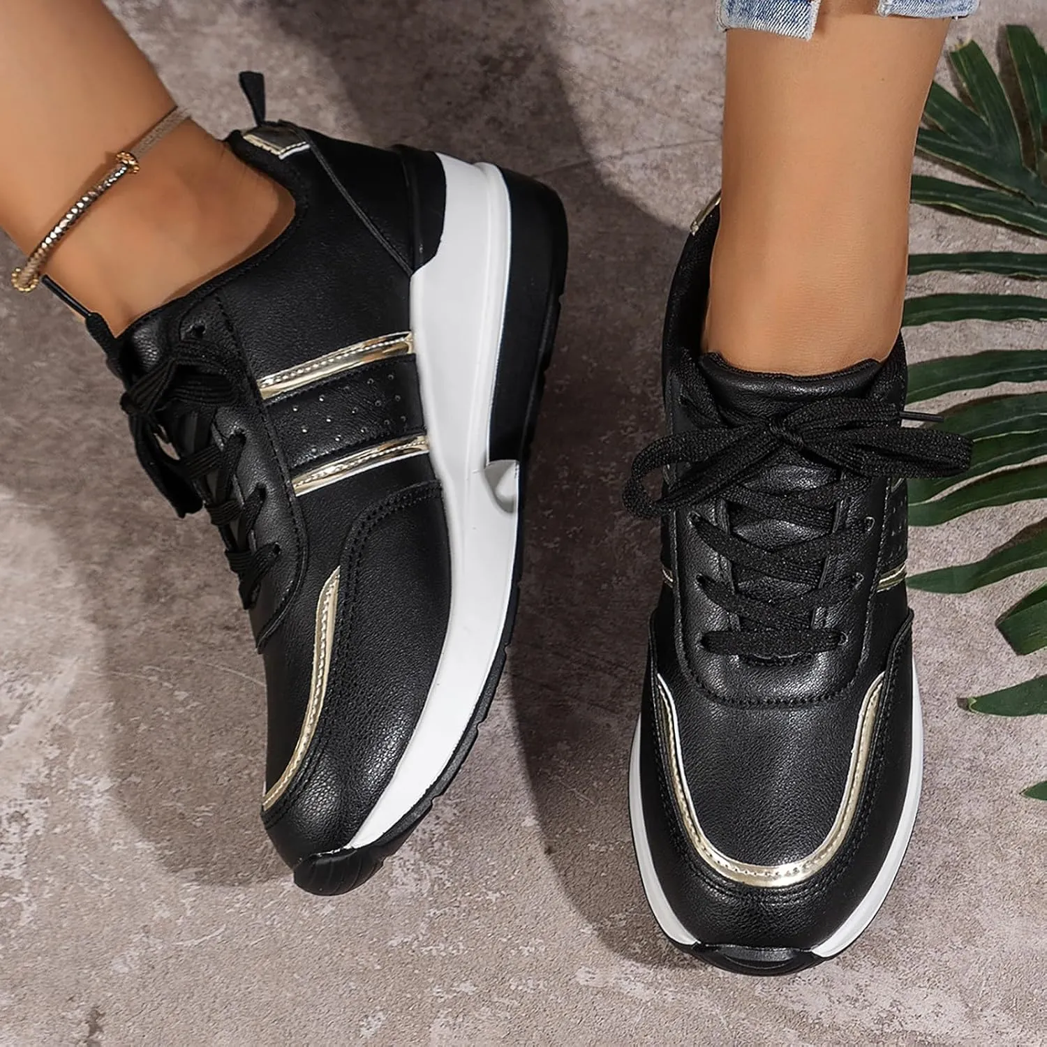 Womens White Sneakers with Arch Support Dress Shoes for Women Men's Casual Dress Sneakers Wide Toe Box Trendy Casual Womens Loafers Walking Sneakers for Women