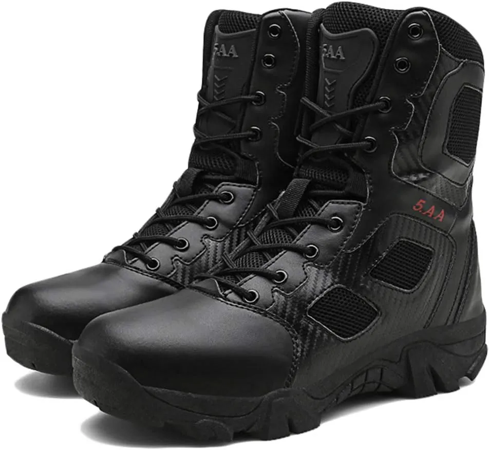 Wygwlg Mens Army Tactical Military Boots Durable Recon Special Forces Boot Non-slip Desert Jungle Action Combat Boots