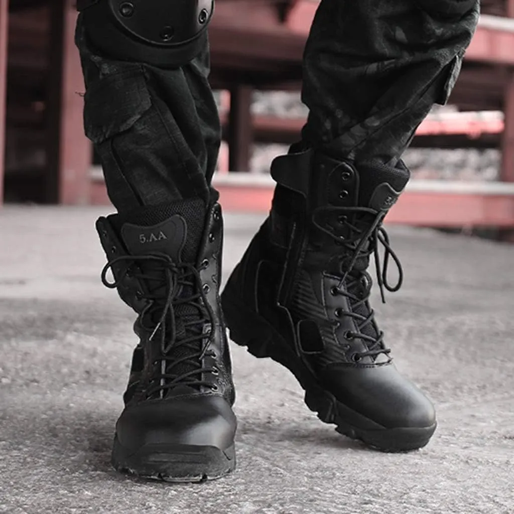 Wygwlg Mens Army Tactical Military Boots Durable Recon Special Forces Boot Non-slip Desert Jungle Action Combat Boots